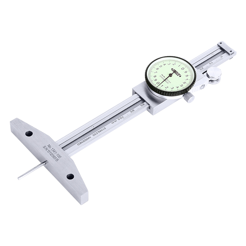 Dial Depth Gauges With Round Bar